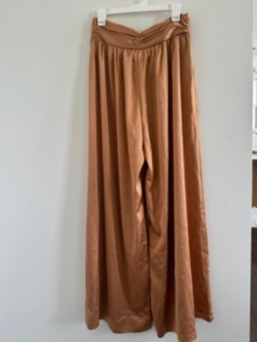 Copper extra wide leg trouser
